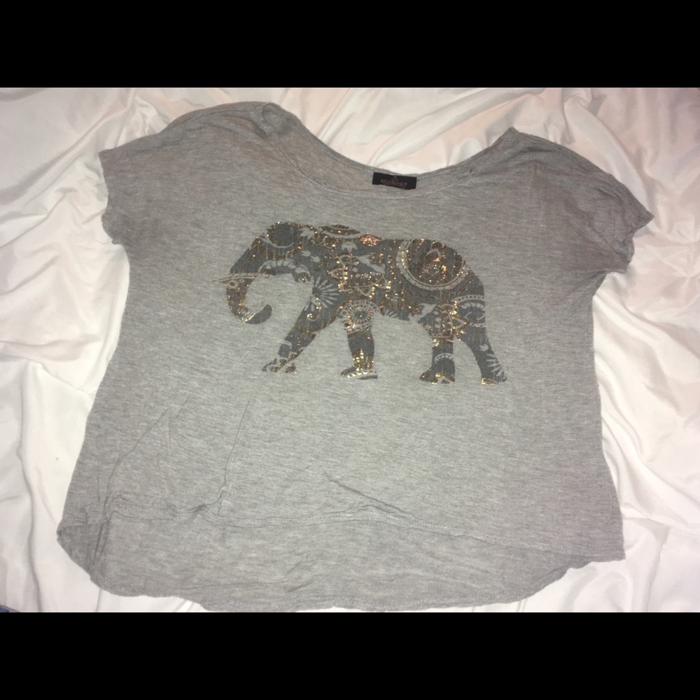 Grey elephant shirt